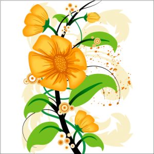 وکتور گل و بوته