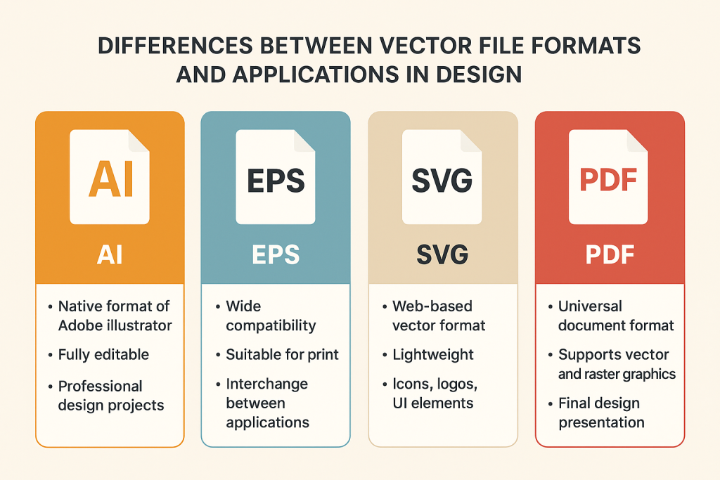 تفاوت فرمت‌های وکتور